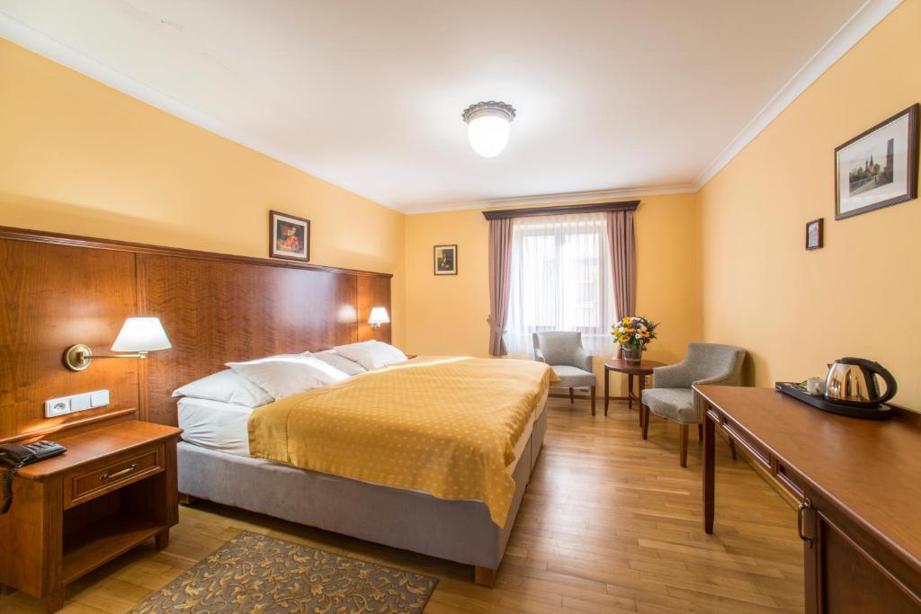 Двухместный (Двухместный номер с 1 кроватью или 2 отдельными кроватями) отеля Cerny Slon, Прага