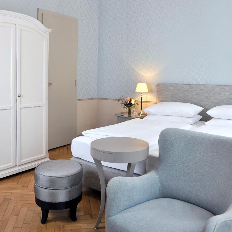 Двухместный (Двухместный номер среднего размера с 1 кроватью или 2 отдельными кроватями) отеля Hotel Kärntnerhof, Вена