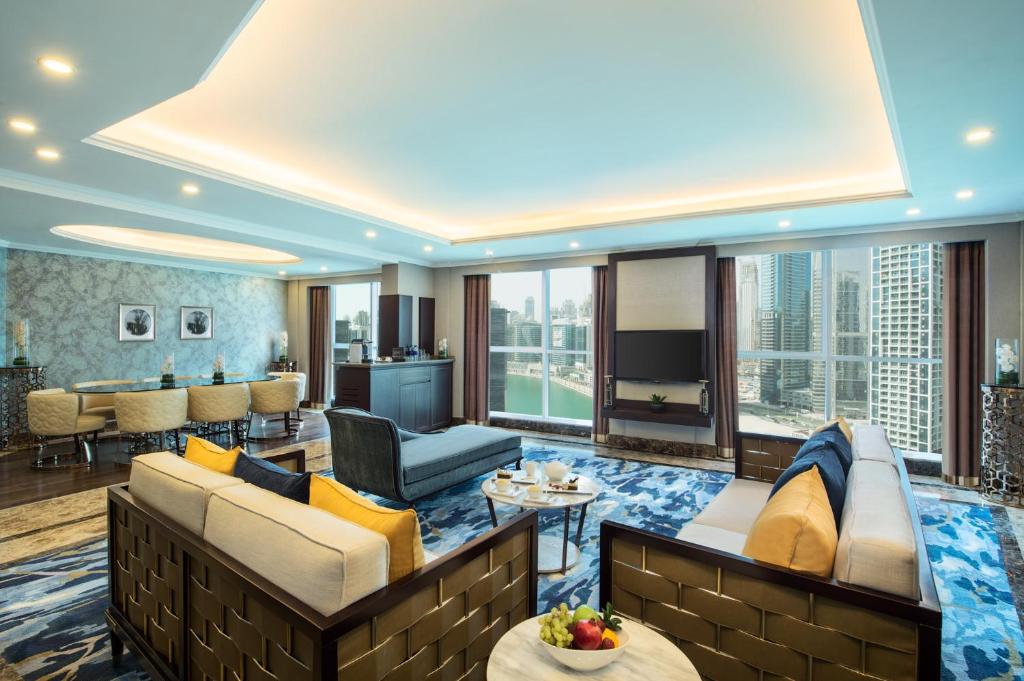 Сьюит (Люкс в пентхаусе с доступом в клубный лаундж) отеля Gulf Court Hotel Business Bay, Дубай