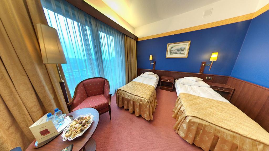 Двухместный (Двухместный номер Делюкс с 1 кроватью или 2 отдельными кроватями) отеля Parkhotel Vienna, Бельско-Бяла