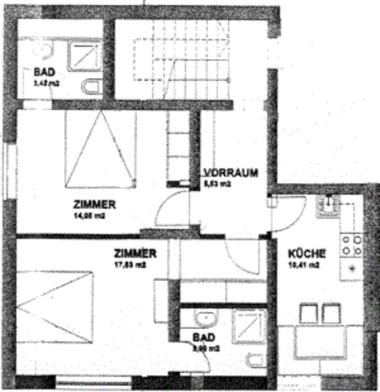 Апартаменты (Апартаменты Souterrain (для 4 взрослых)) гостевого дома Haus Zangerl, Санкт-Антон-ам-Арльберг