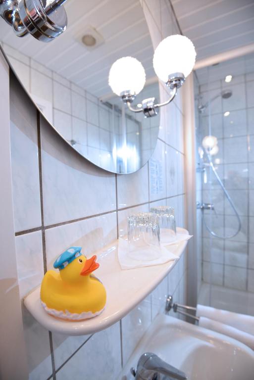 Одноместный (Одноместный номер с ванной комнатой) отеля Hotel Hecht Garni, Ингольштадт