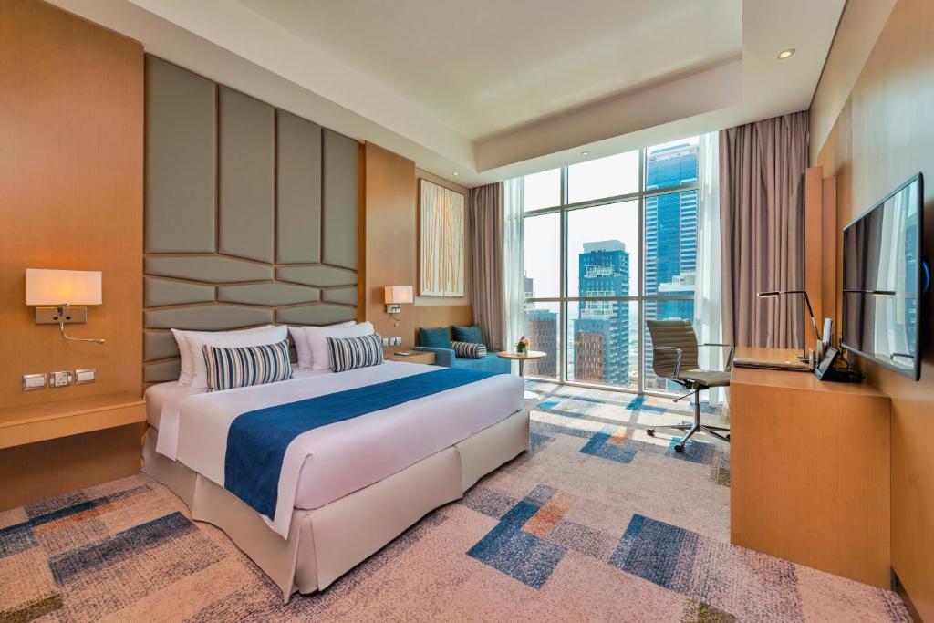 Двухместный (Номер Делюкс с частичным видом на залив) отеля Canal Central Hotel, Дубай