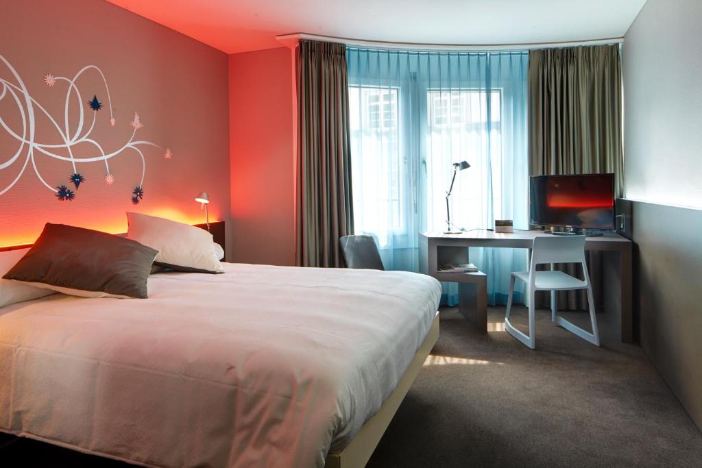 Двухместный (Двухместный дизайнерский номер с 1 кроватью) отеля Hotel Continental-Park, Люцерн