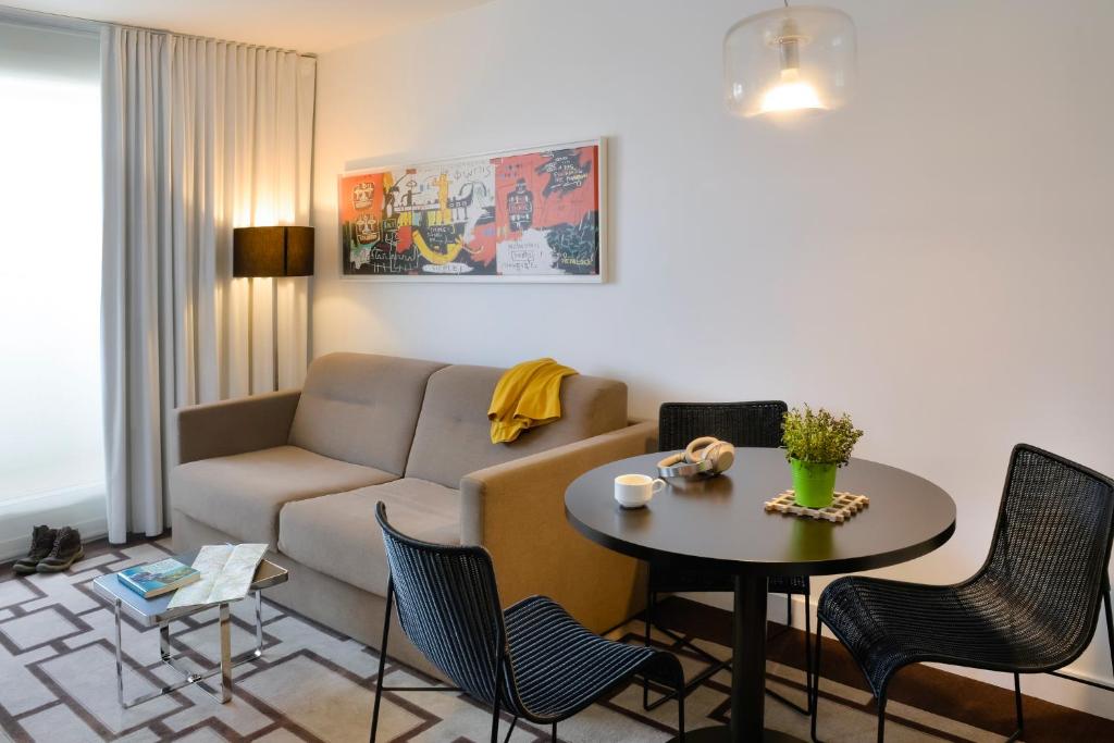 Апартаменты (Апартаменты с 1 спальней (для 4 взрослых)) апарт-отеля Hipark Design Suites Grenoble, Гренобль