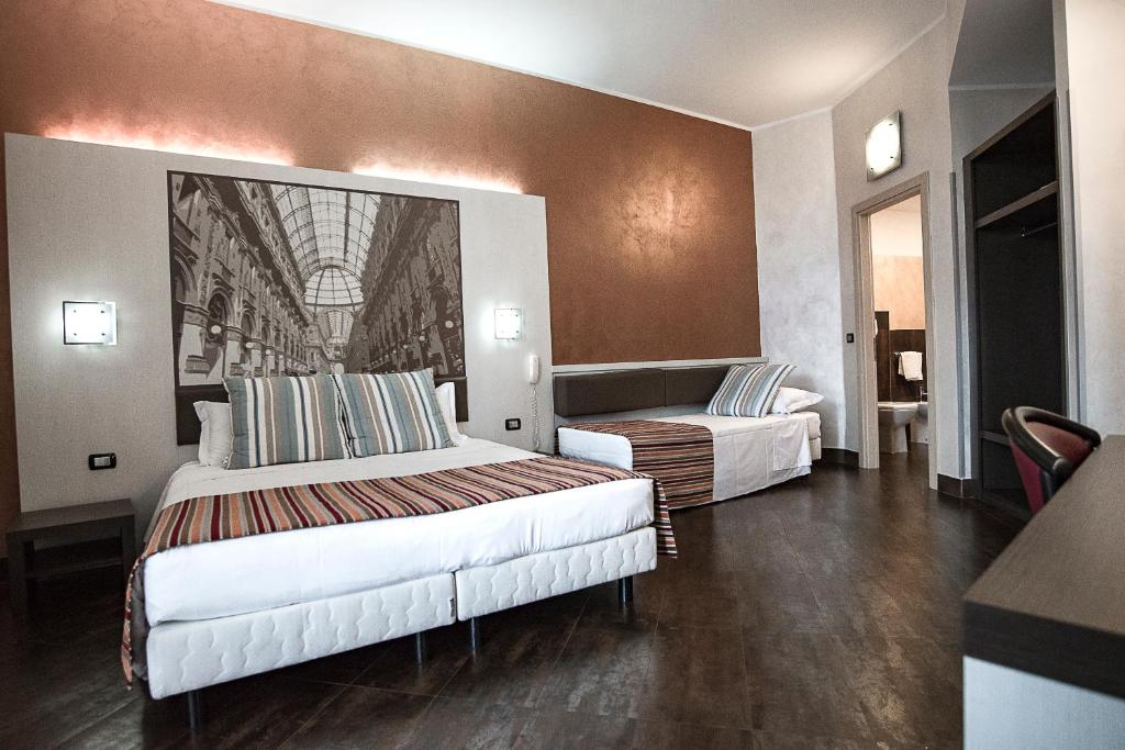 Трехместный (Трехместный номер) отеля Hotel Milano Navigli, Милан