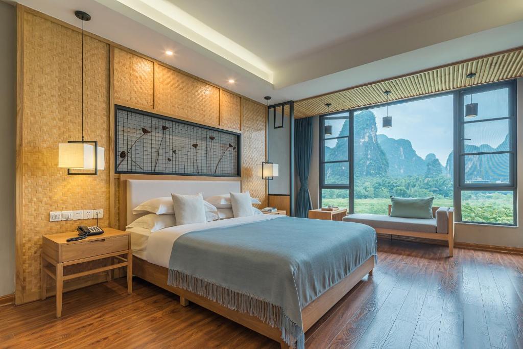 Двухместный (Double Room with River View free afternoon tea available), Yangshuo Zen Garden Resort