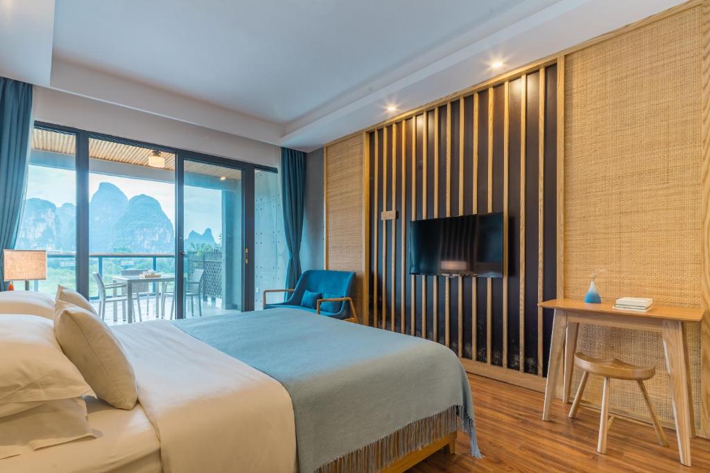 Двухместный (Double Room with Terrace free afternoon tea available), Yangshuo Zen Garden Resort