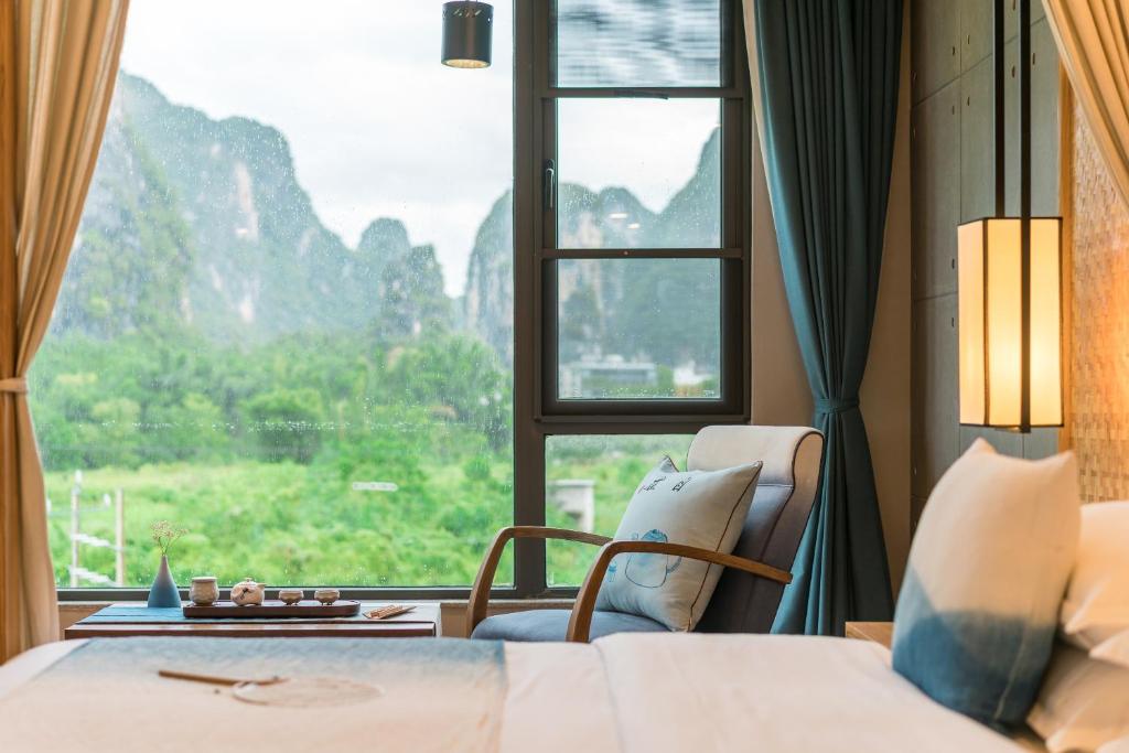 Двухместный (Superior Double Room with River View free afternoon tea available), Yangshuo Zen Garden Resort