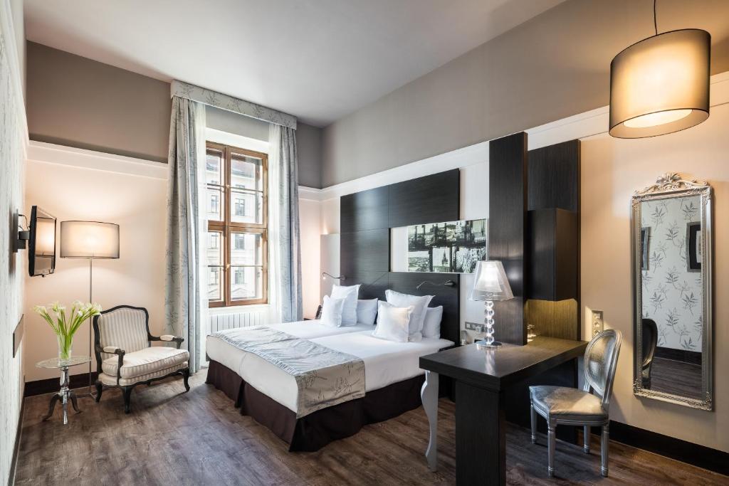 Двухместный (Двухместный номер Делюкс с 1 кроватью или 2 отдельными кроватями) отеля Barceló Brno Palace, Брно