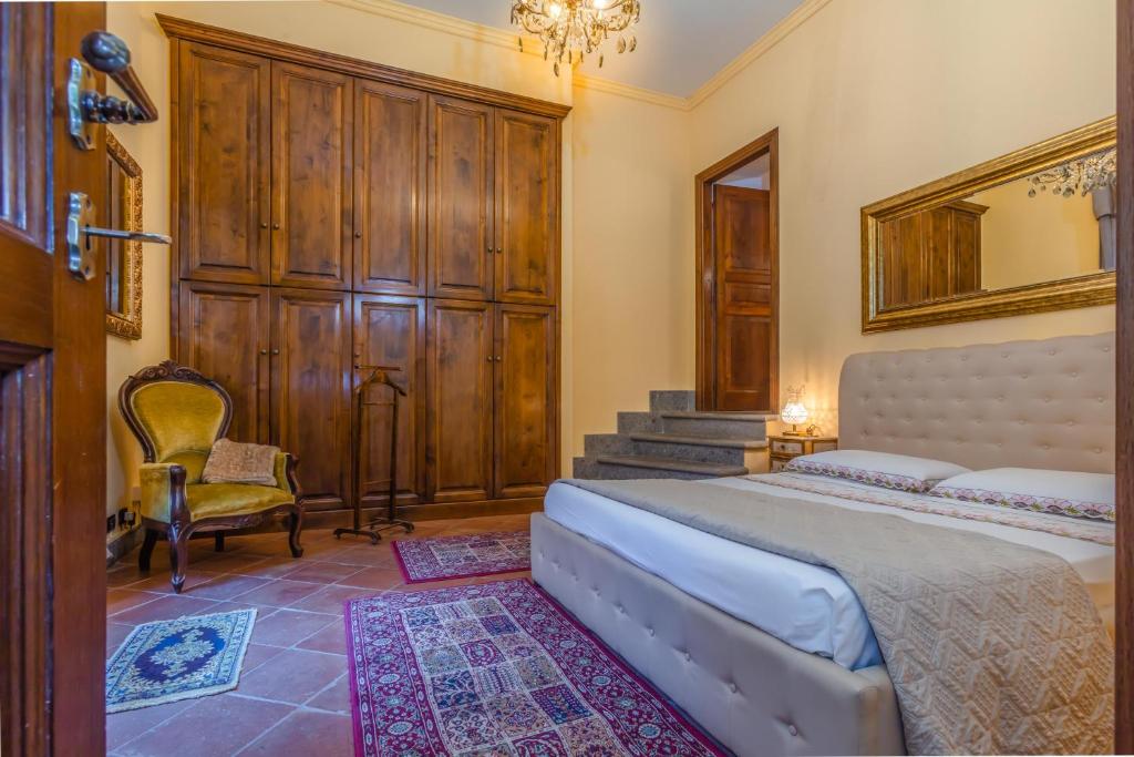 Двухместный (Двухместный номер с 1 кроватью и собственной ванной комнатой) отеля B & B La Fontaine Residenza D'Epoca, Витербо