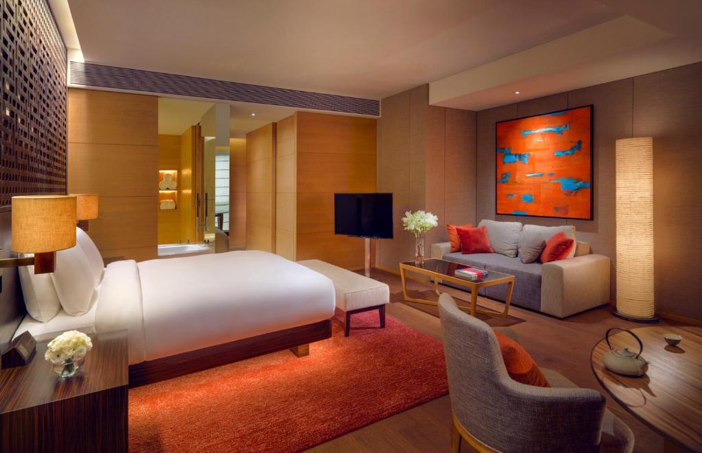 Двухместный (Номер Делюкс с 1 кроватью размера «king-size») отеля Park Hyatt Guangzhou, Гуанчжоу