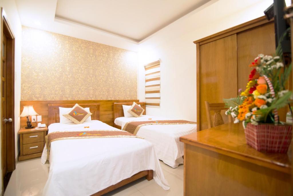 Двухместный (Двухместный номер с 2 отдельными кроватями) отеля Charming Danang Hotel, Дананг