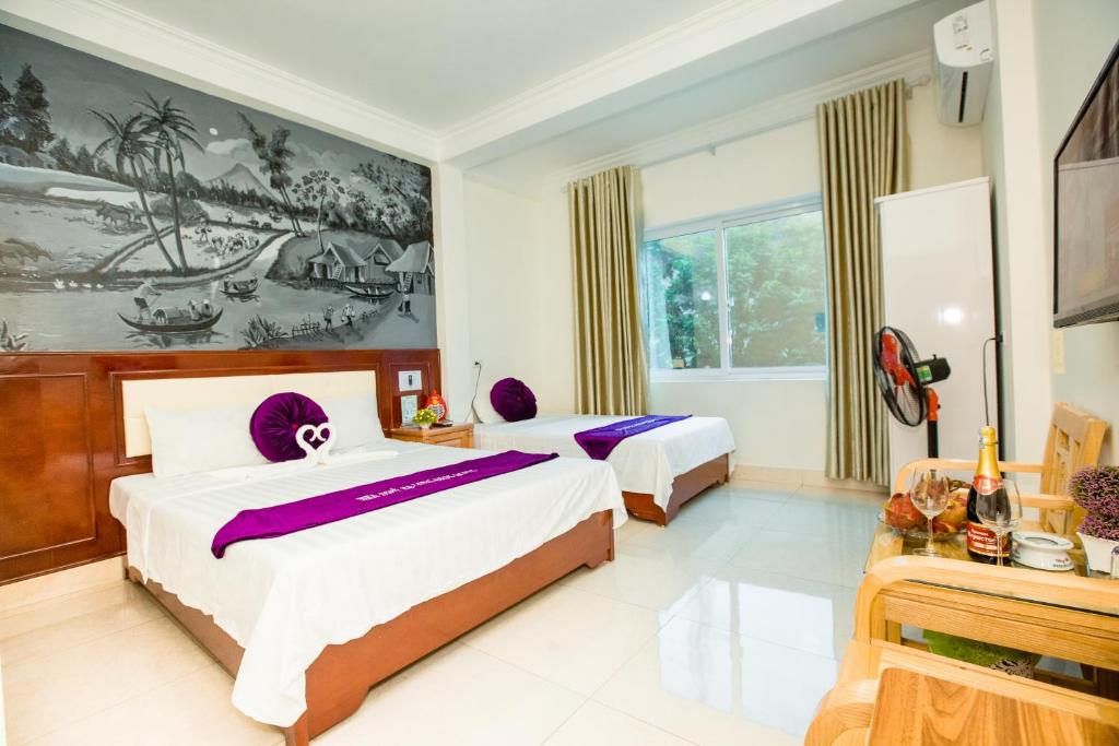 Двухместный (Двухместный номер Делюкс с 2 отдельными кроватями) гостевого дома Dang Quang Guesthouse, Халонг