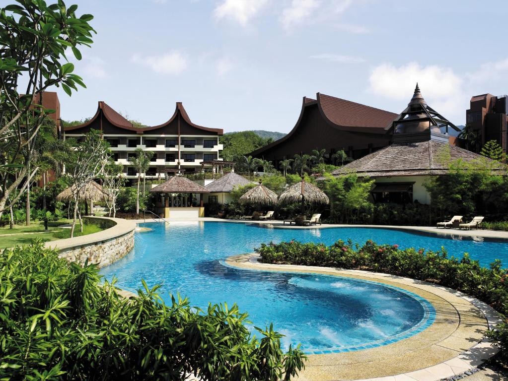 Двухместный (Полулюкс с кроватью размера «king-size» - Крыло Rasa) курортного отеля Shangri-La's Rasa Sayang Resort & Spa, Penang, Пенанг