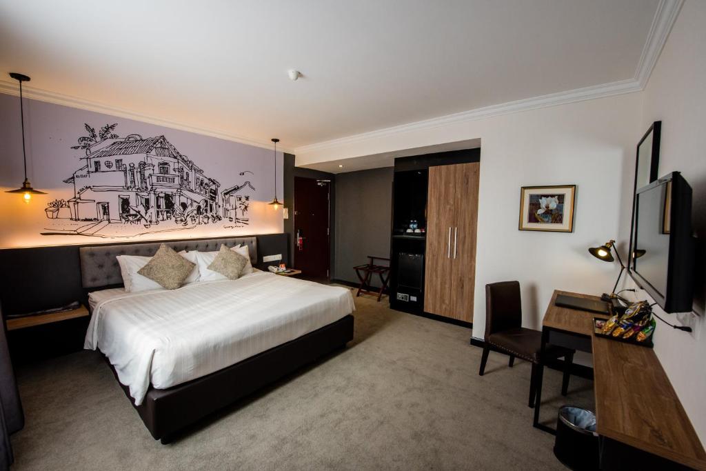 Двухместный (Представительский номер с кроватью размера «king-size») отеля Merchant Hotel, Джорджтаун