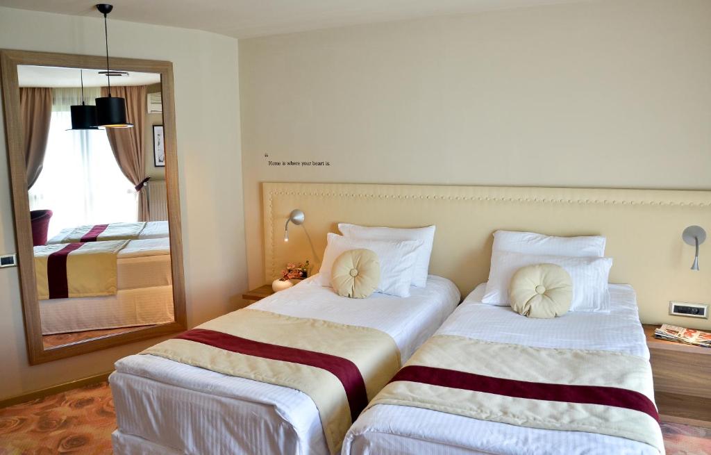 Двухместный (Стандартный двухместный номер с 2 отдельными кроватями) отеля Hotel Capitolina City Chic, Клуж-Напока