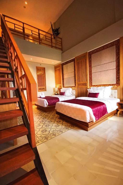 Семейный (Пакет услуг «Все включено» - Двухуровневый семейный люкс) отеля THE HAVEN SUITES Bali Berawa, Чангу