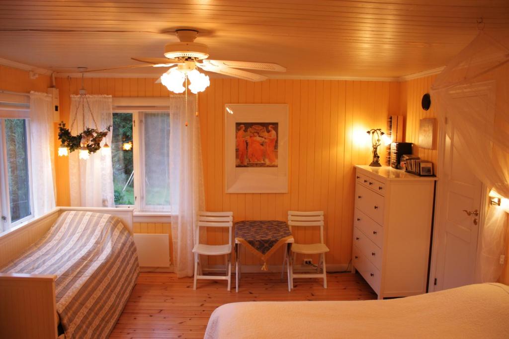 Трехместный (Роскошный трехместный номер) гостевого дома Solheim Accommodation, Бё