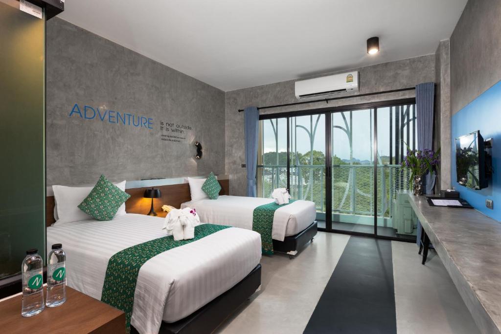 Двухместный (Двухместный номер Делюкс с 2 отдельными кроватями) отеля Nap Krabi, Краби