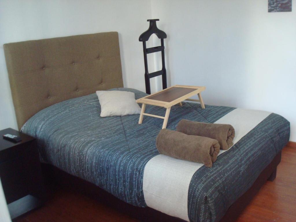Двухместный (Номер с кроватью размера «queen-size» и общей ванной комнатой) гостевого дома Casa Mariel, Сан-Луис-Потоси
