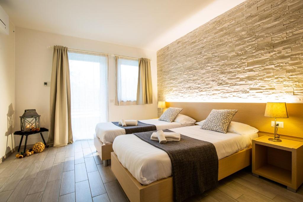 Двухместный (Двухместный номер с 1 кроватью или 2 отдельными кроватями и видом на бассейн) отеля Agriturismo Dolce Luna, Милан