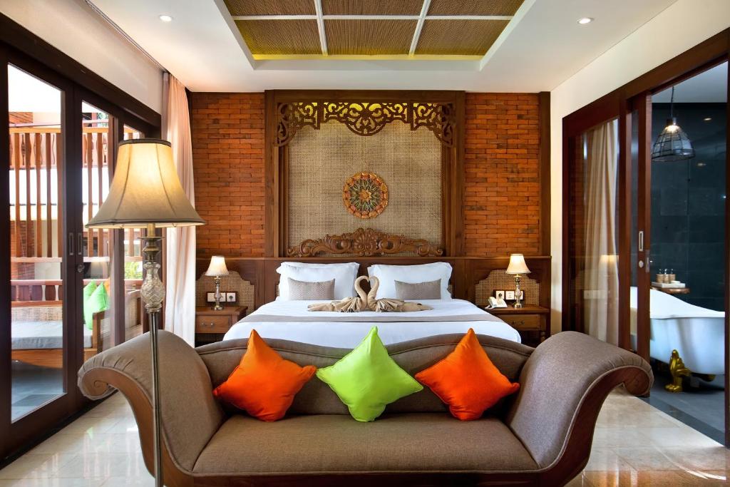 Сьюит (Полулюкс, вид на бассейн, бесплатный послеобеденный чай) курортного отеля Green Field Resort Ubud, Убуд