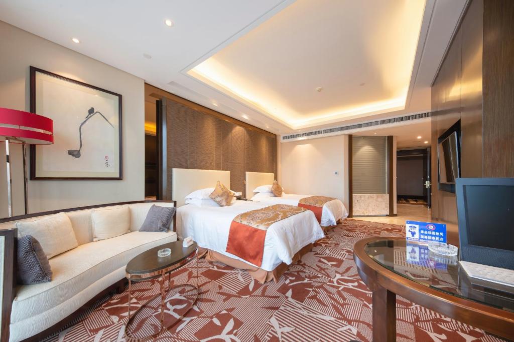 Двухместный (Executive Deluxe Twin Room with River View), Yiwu Shangcheng Hotel