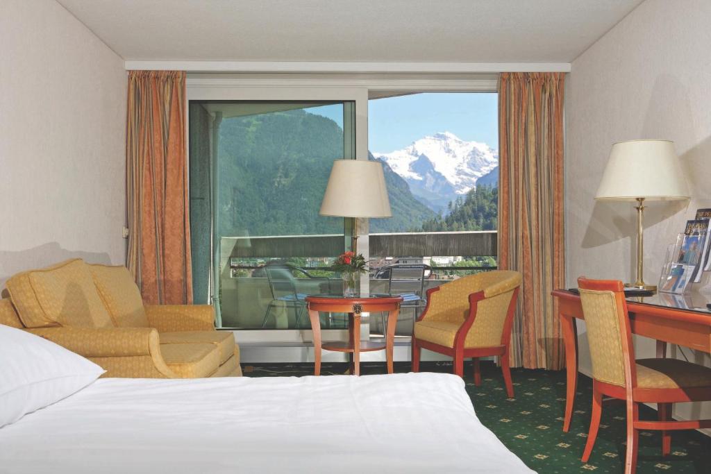 Одноместный (Одноместный номер «Премиум») отеля Metropole Swiss Quality Hotel, Интерлакен
