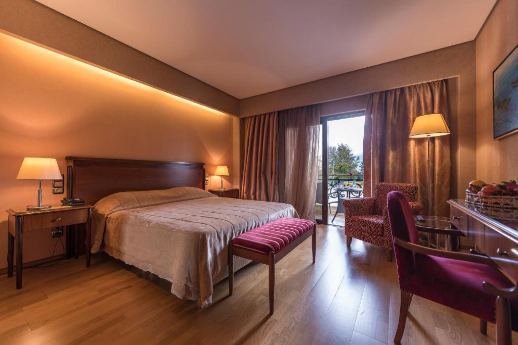 Двухместный (Двухместный номер Делюкс с 1 кроватью или 2 отдельными кроватями) отеля Hotel Byzantino, Арта