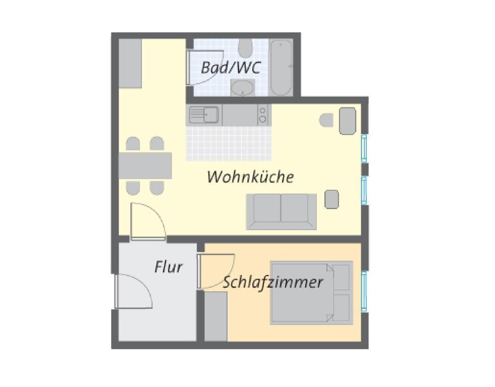 Апартаменты (Апартаменты с 1 спальней), Apartments City Room Berlin