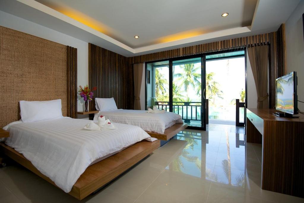 Двухместный (Двухместный номер Делюкс с 1 кроватью или 2 отдельными кроватями, доступ к бассейну) курортного отеля Tanote Villa Hill, Ко Тао