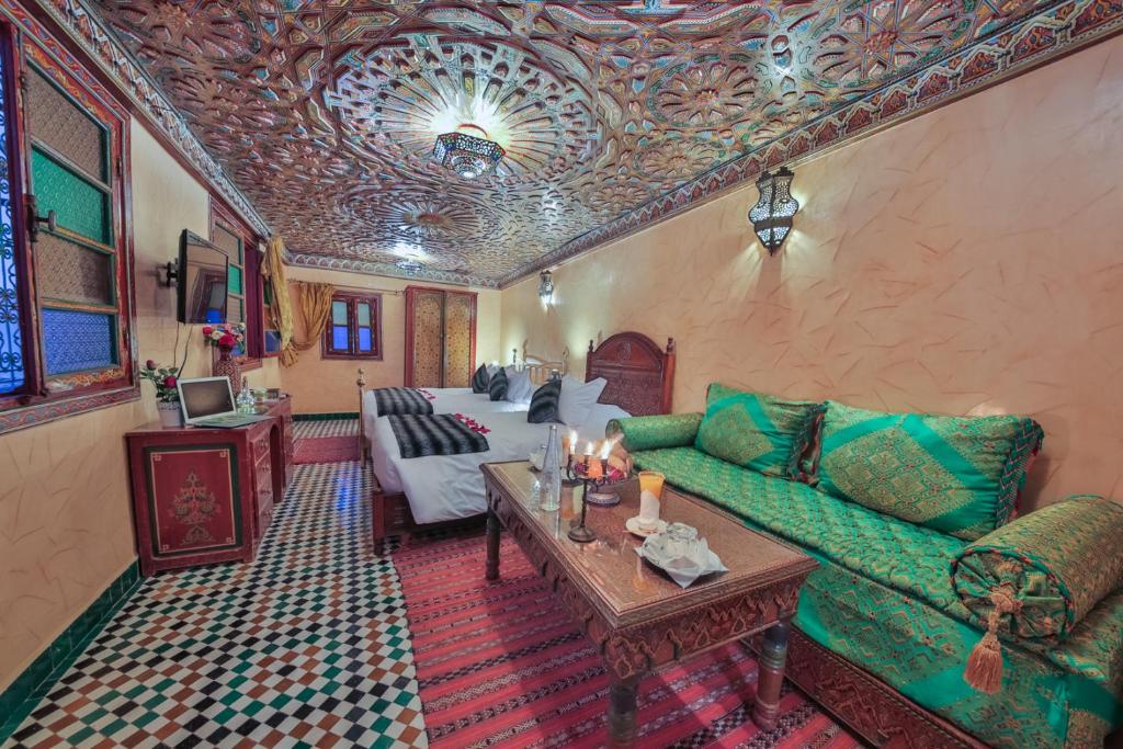 Двухместный (Двухместный номер с 1 кроватью и панорамным видом), Riad Ghita