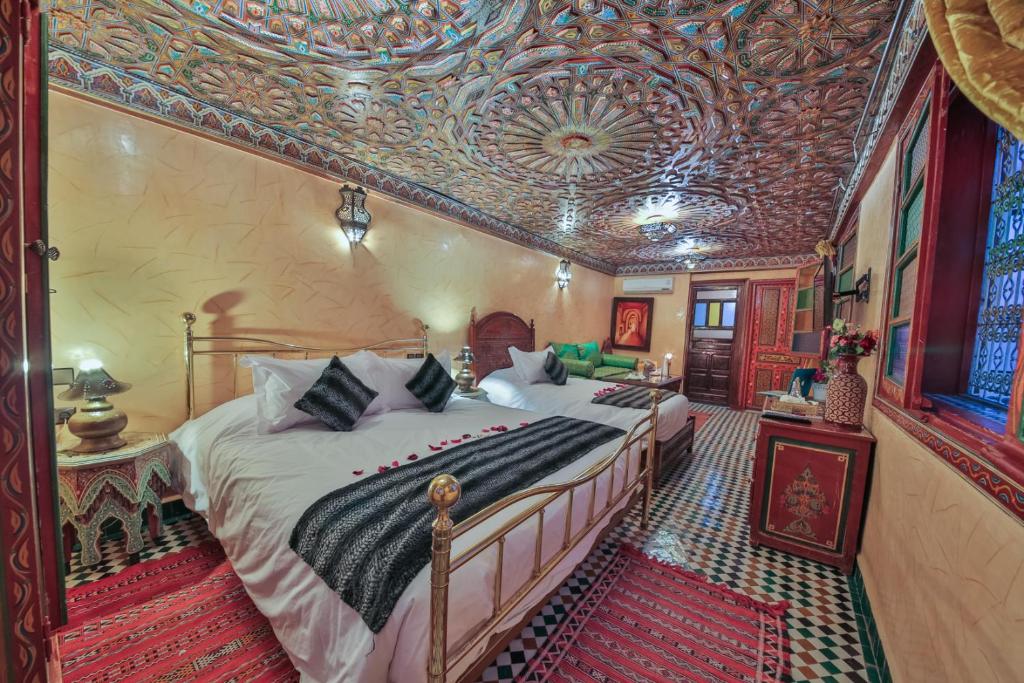 Двухместный (Двухместный номер с 1 кроватью и панорамным видом), Riad Ghita