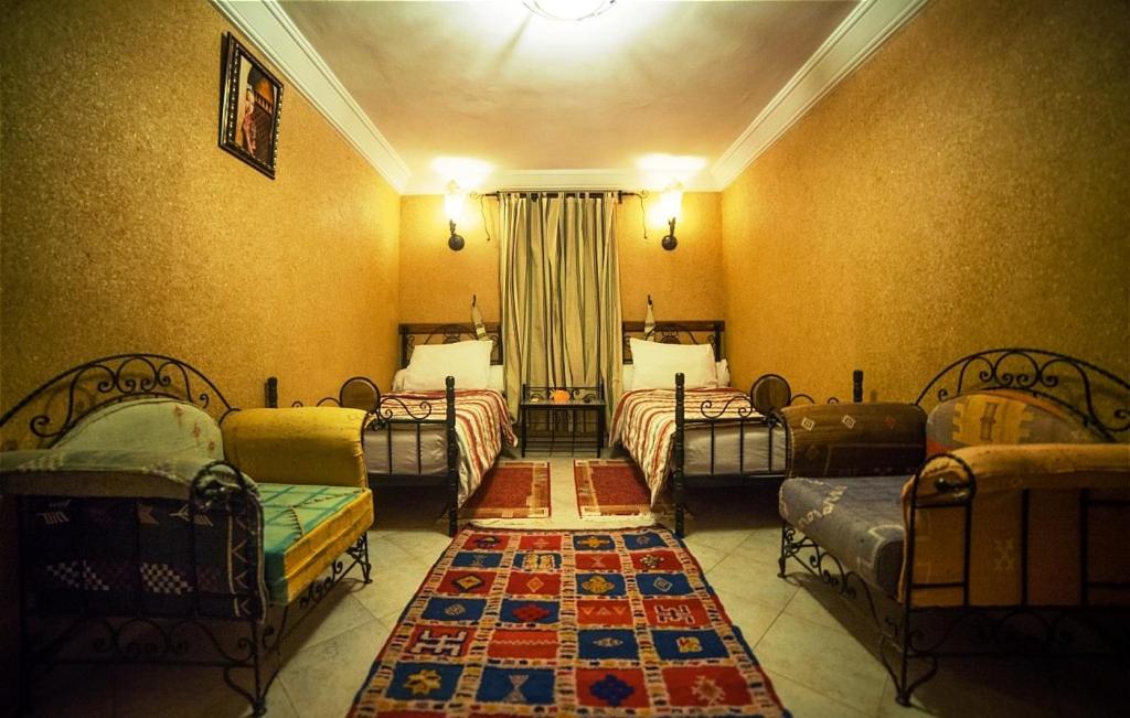 Двухместный (Двухместный номер с 2 отдельными кроватями) отеля hotel salama, Тафраут