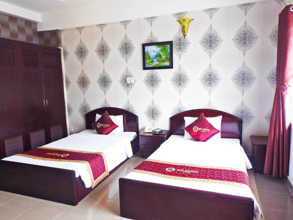 Двухместный (Двухместный номер с 2 отдельными кроватями и видом на город) отеля Que Huong Hotel, Шокчанг