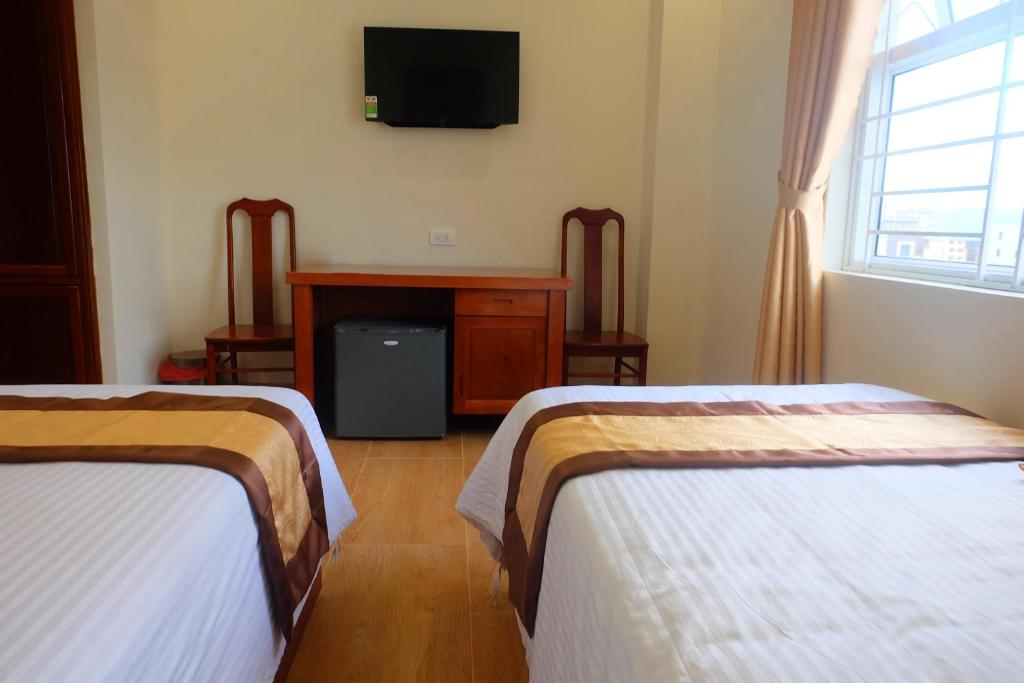 Двухместный (Двухместный номер с 2 отдельными кроватями и собственной ванной комнатой) отеля Green Hotel Quy Nhơn, Куинён