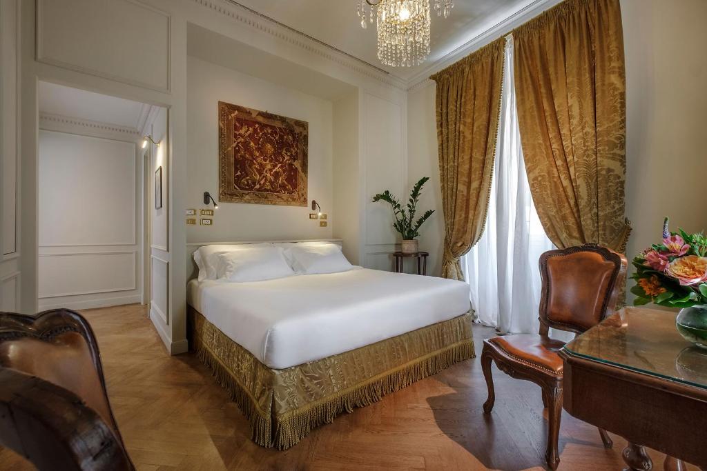 Трехместный (Представительский двухместный номер с 1 кроватью) отеля Hotel Locarno, Рим