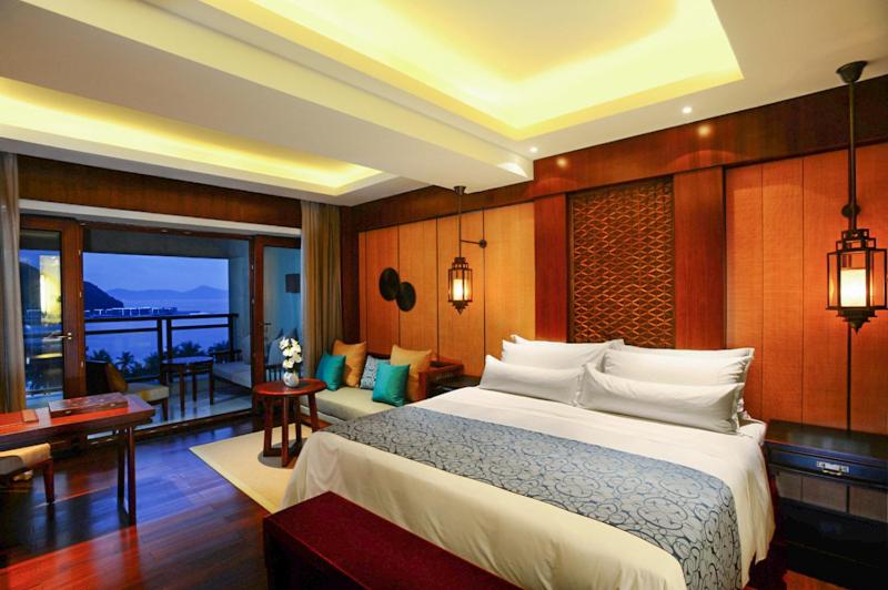 Двухместный (Номер Делюкс с видом на океан) курортного отеля Anantara Sanya Resort & Spa, Санья