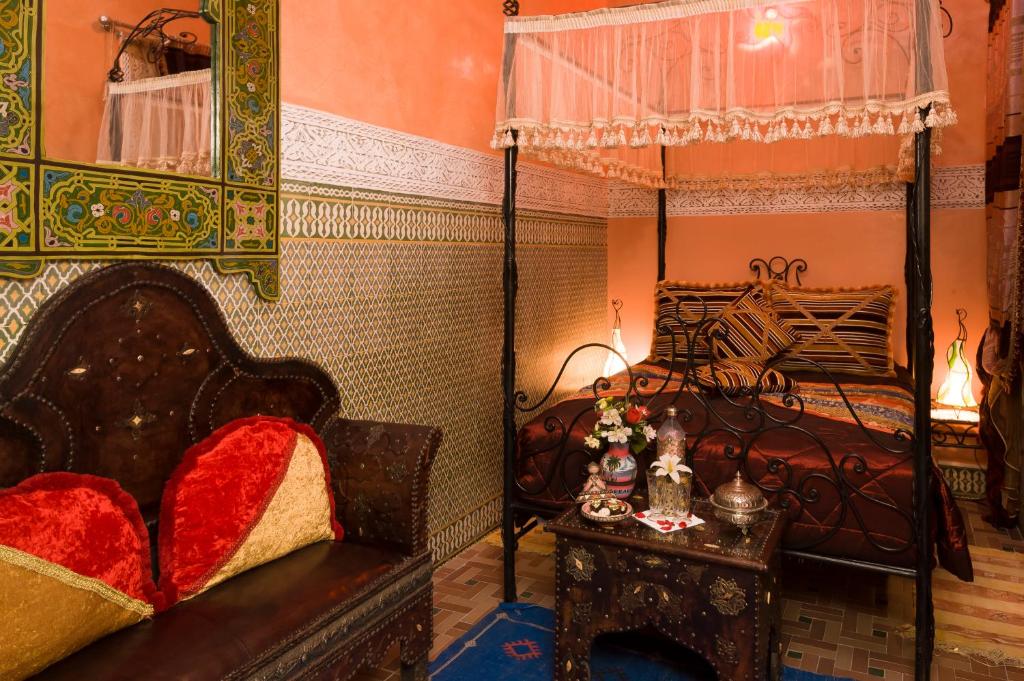 Двухместный (Двухместный номер с 1 кроватью), Riad bleu du Sud