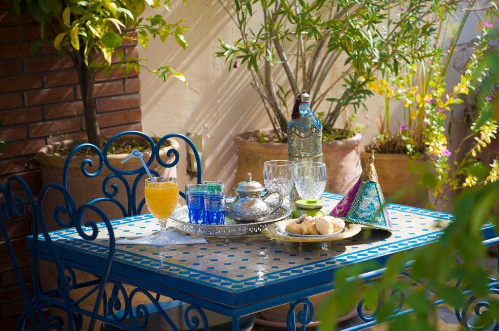 Двухместный (Двухместный номер с 1 кроватью и патио), Riad bleu du Sud