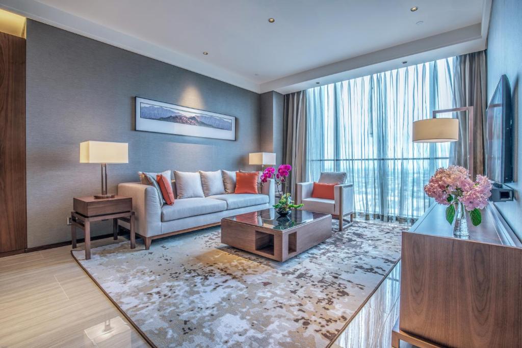 Апартаменты (Luxury Romantic Suite) апарт-отеля Oakwood Residence Damei Beijing, Пекин