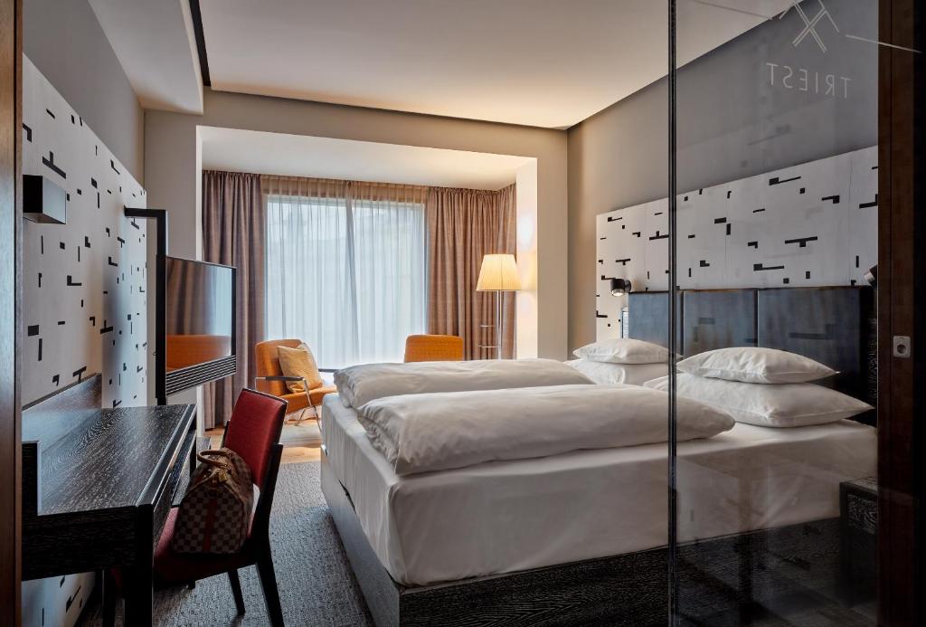 Двухместный (Улучшенный двухместный номер с 1 кроватью) отеля Das Triest Hotel, Вена