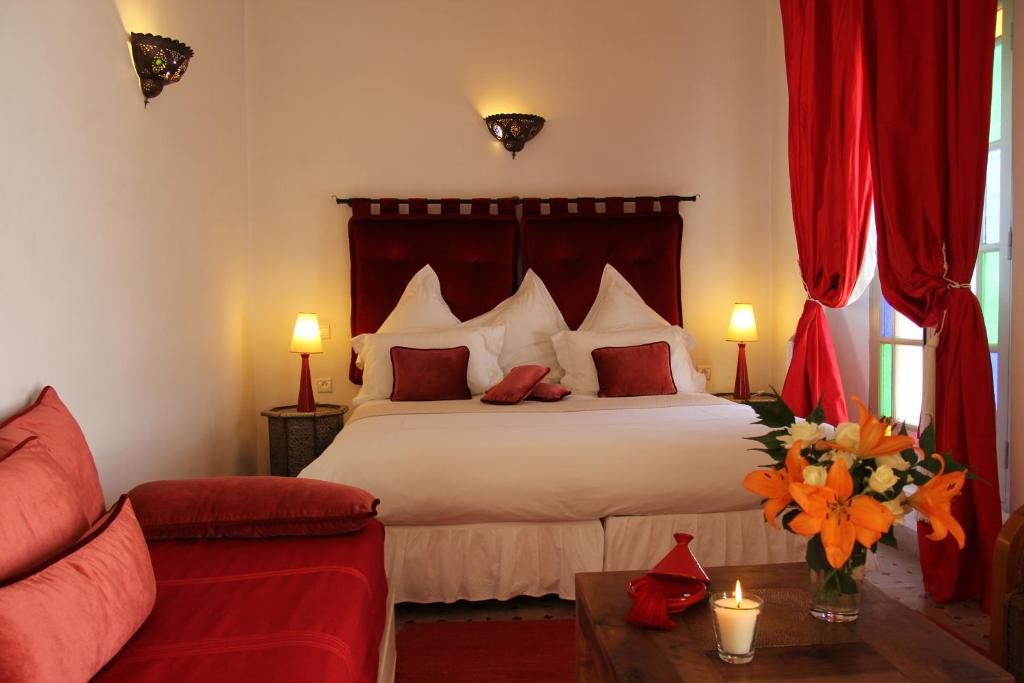 Двухместный (Улучшенный двухместный номер с 1 кроватью или 2 отдельными кроватями) отеля Riad Clémentine, Марракеш