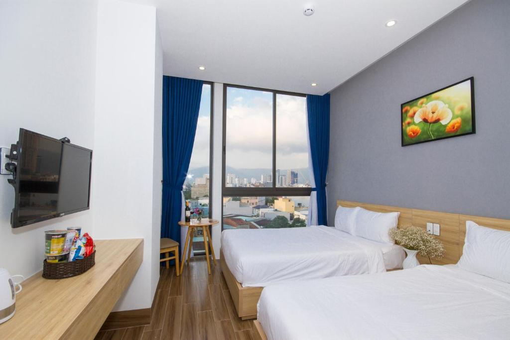 Двухместный (Двухместный номер с 2 отдельными кроватями и окном) отеля King House Villa Hotel & Spa, Дананг