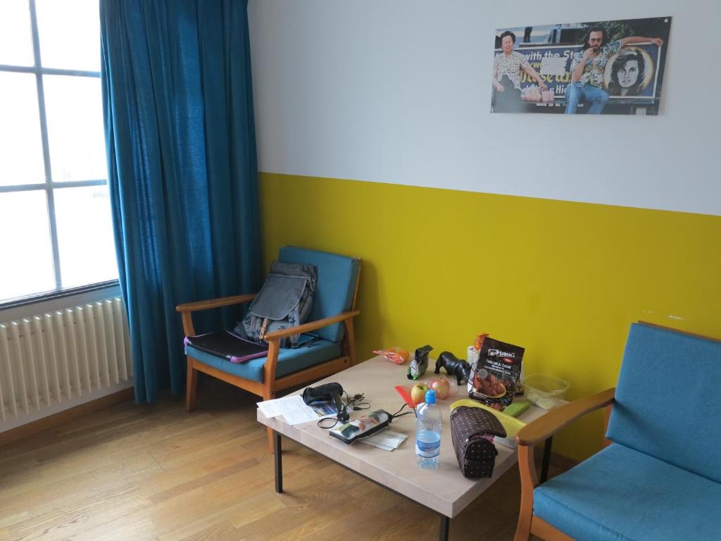 Двухместный (Двухместный номер с 1 кроватью и общей ванной комнатой) хостела Basel BackPack, Базель