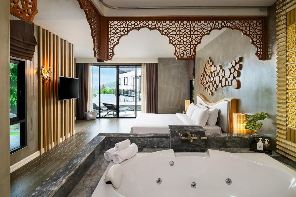 Сьюит (Honeymoon Suite with Bath Tub) курортного отеля The Tarna Align Resort, Ко Тао