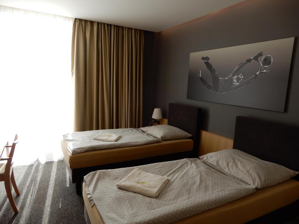 Двухместный (Улучшенный двухместный номер Делюкс с 1 кроватью или 2 отдельными кроватями) отеля OtavArena, Писек