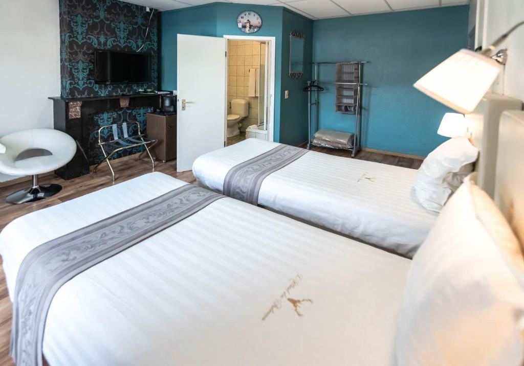 Двухместный (Двухместный номер с 2 отдельными кроватями и собственной ванной комнатой) отеля Hotel Des Ardennes, Вервье