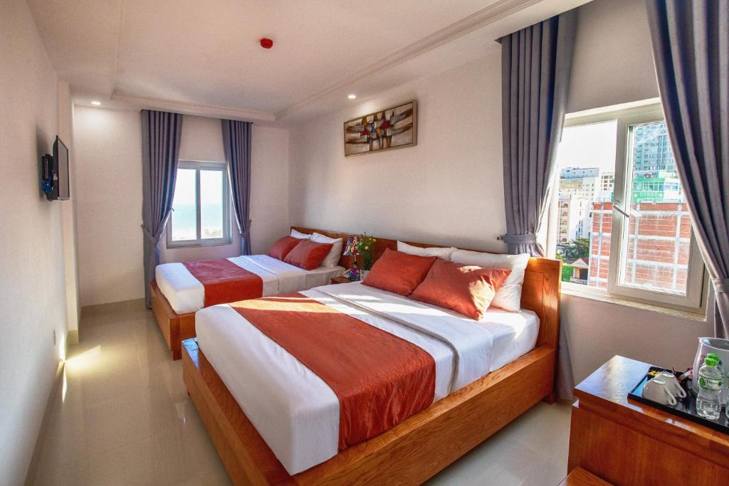 Двухместный (Стандартный двухместный номер с 2 двуспальными кроватями) отеля La Castle, Вунгтау